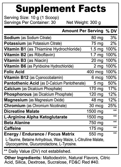 NORSE ENERGY PRE-WORKOUT | HIGH STIM | FRUIT PUNCH